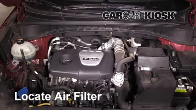 2017 Hyundai Tucson Eco 1.6L 4 Cyl. Turbo Air Filter (Engine) Replace